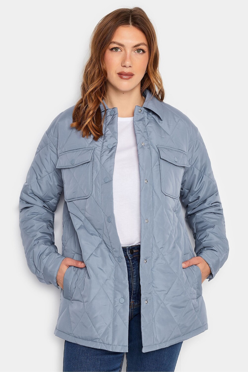 

Легкая стеганая куртка с ромбами Long Tall Sally, синий