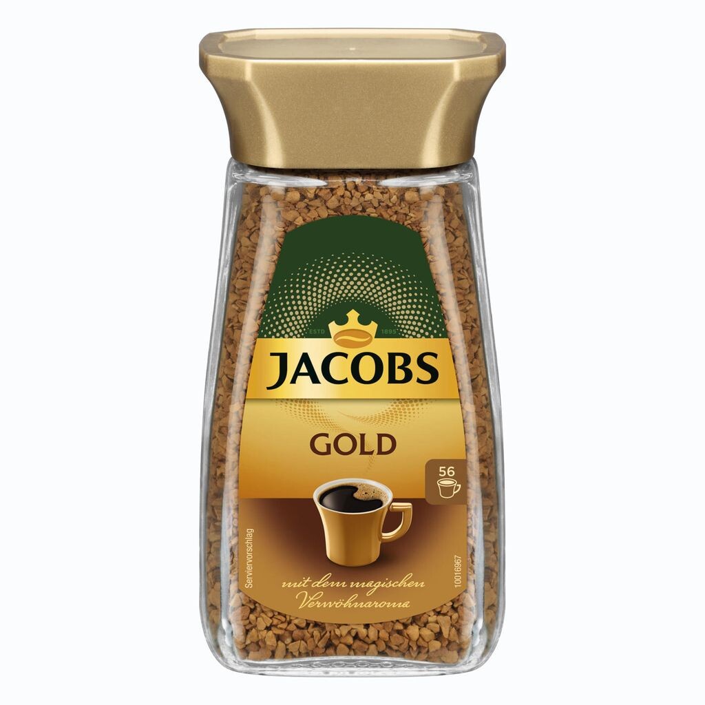 

JACOBS Gold 6 стаканов растворимого кофе по 100 г 6 стаканов растворимого кофе растворимый кофе