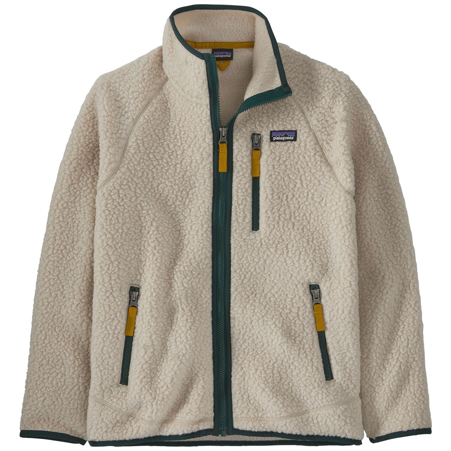 Куртка детская Patagonia Retro Pile Fleece, цвет Dark Natural/Northern Green