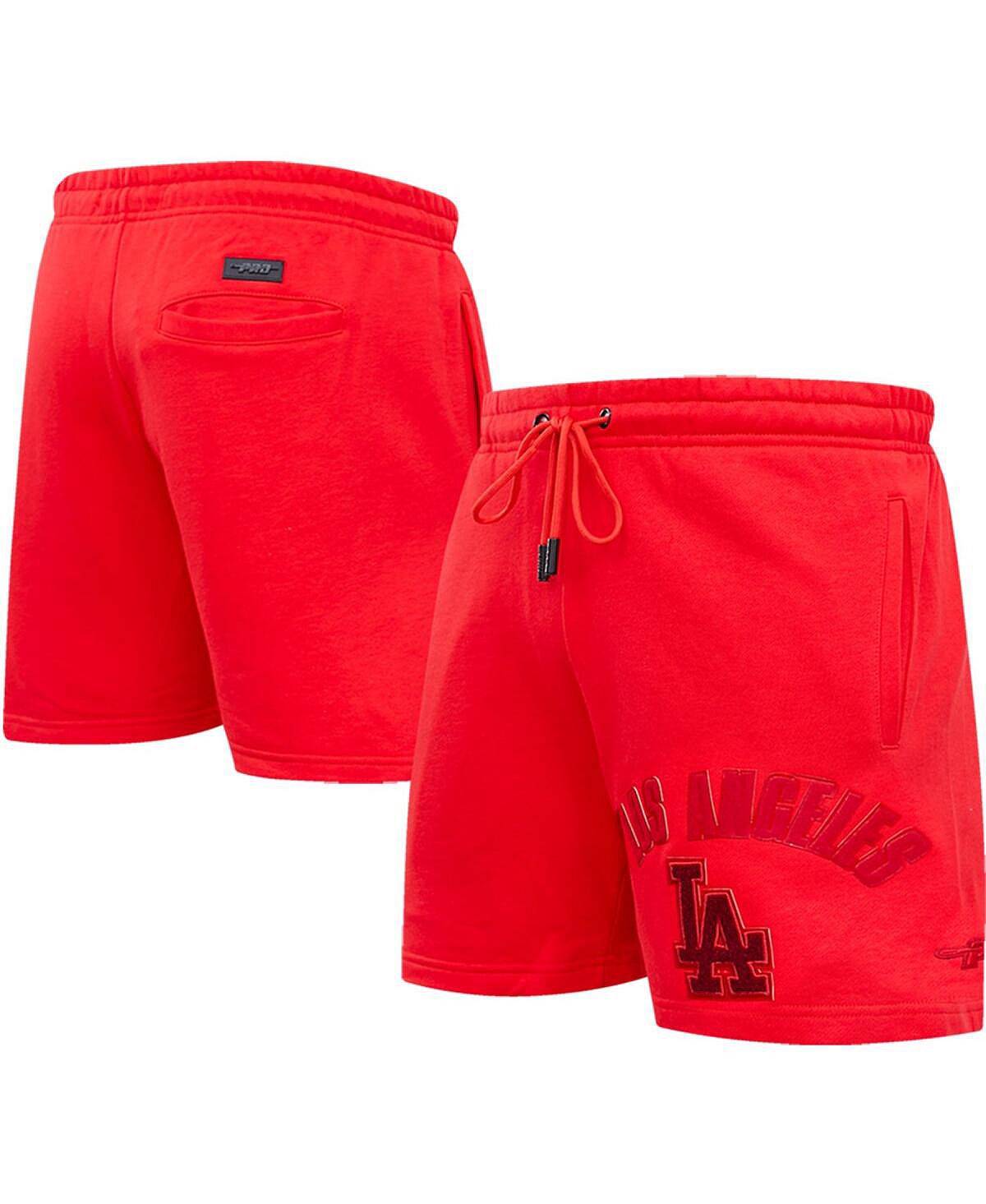 Мужские классические шорты Los Angeles Dodgers тройного красного цвета Pro Standard