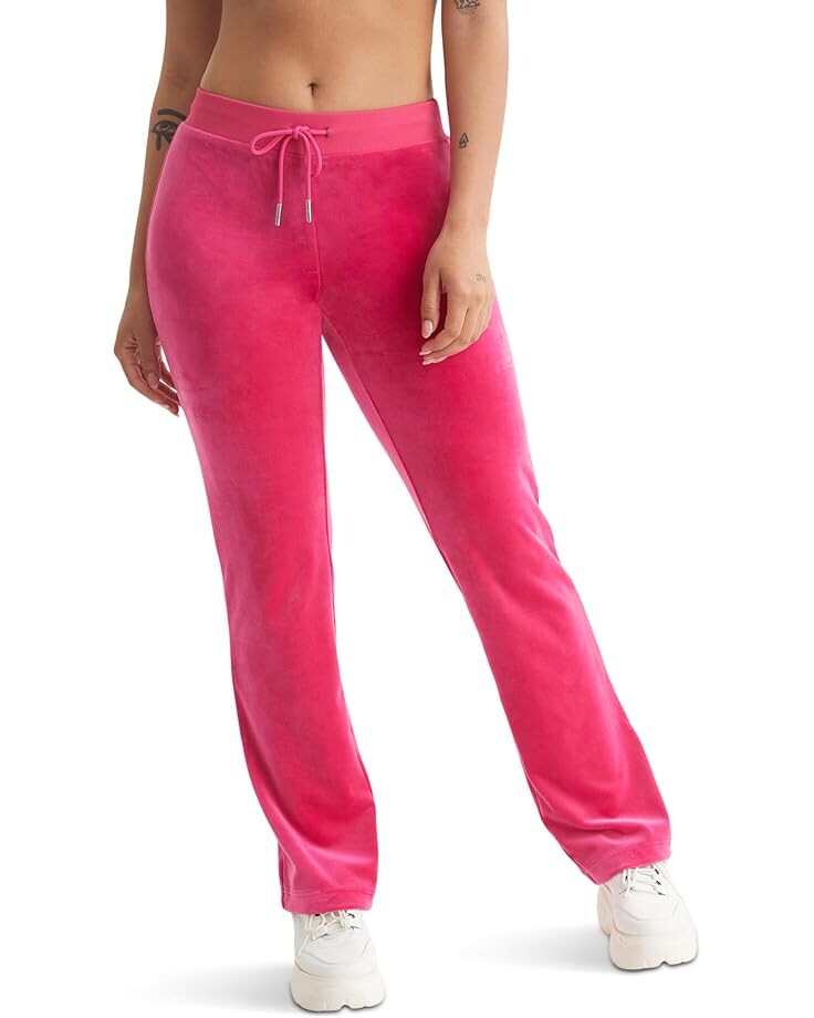 

Брюки Juicy Couture Rib Waist Velour with Drawcord, цвет Free Love