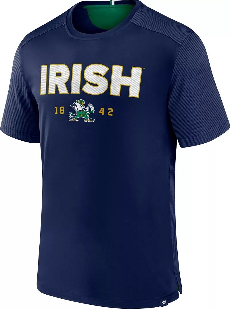

Мужская футболка NCAA Notre Dame Fighting Irish Navy Defender Rush