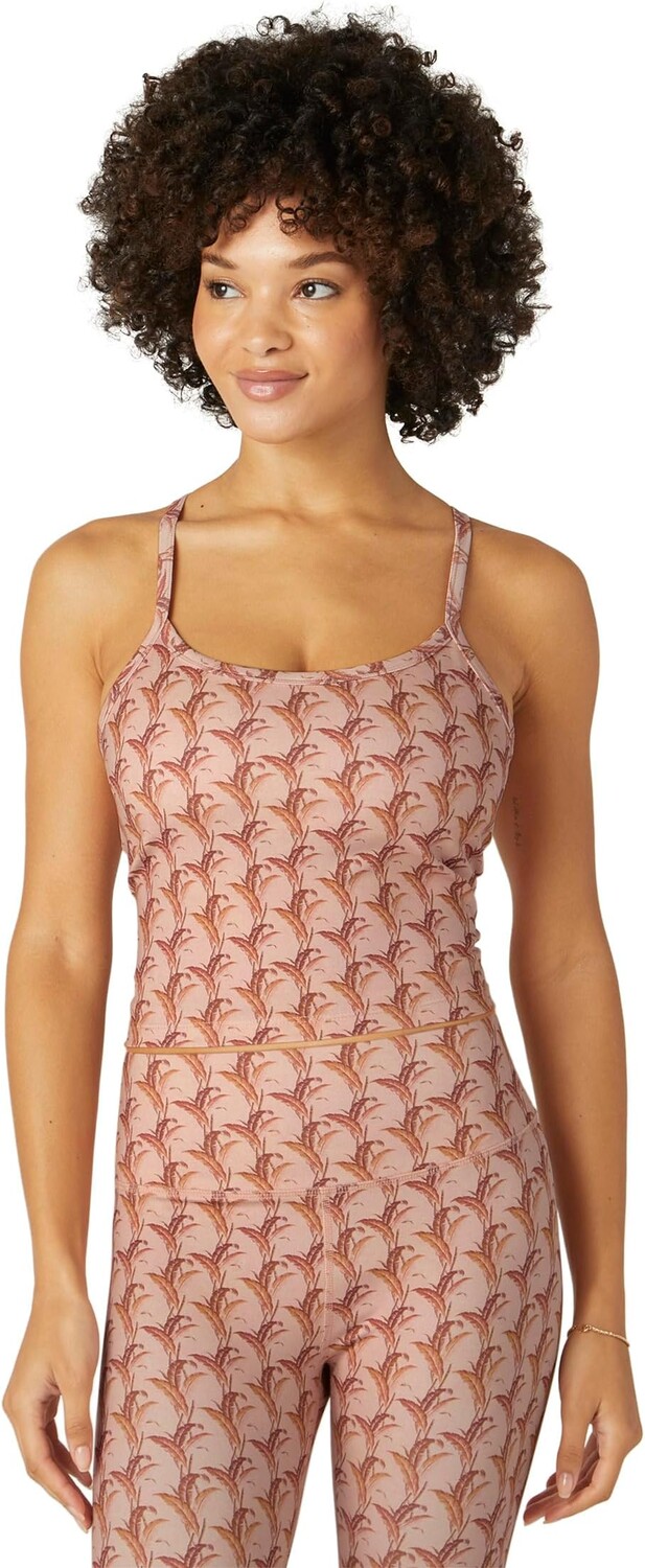 

Узкая укороченная майка Racerback Beyond Yoga, цвет Beverly Palms