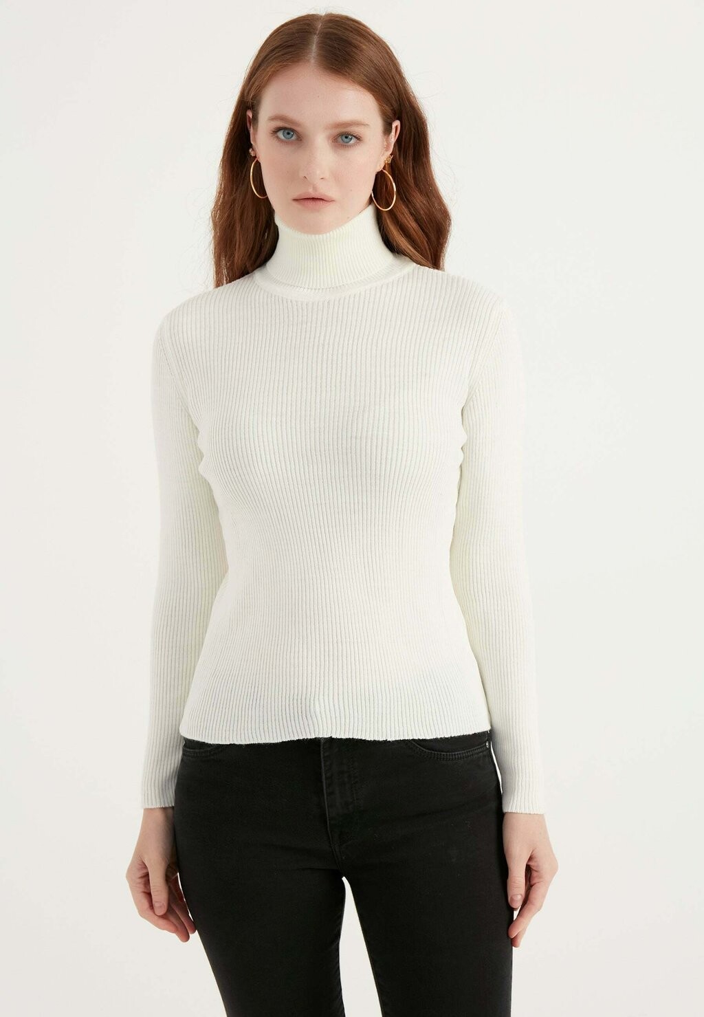 

Вязаный свитер BASIC TURTLENECK Herita, цвет off white