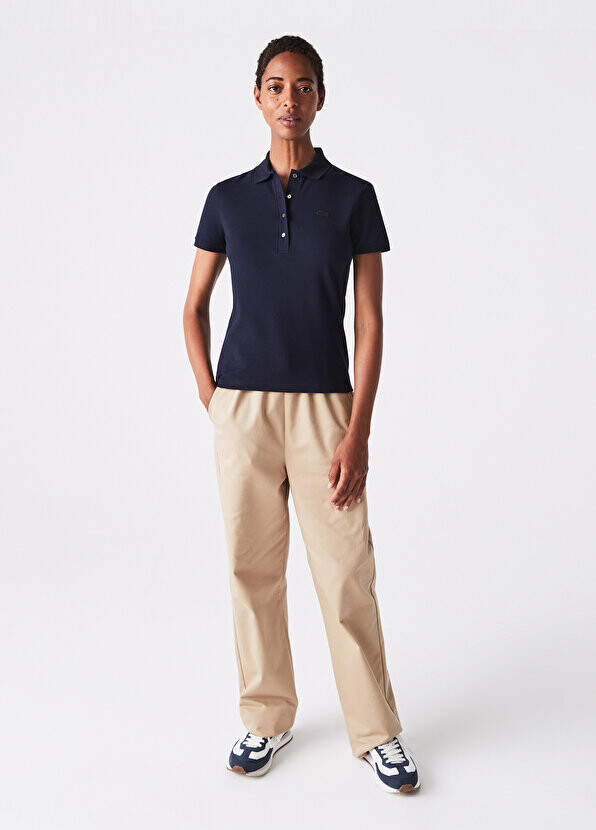 

Lacoste - женская футболка-поло узкого кроя темно-синего цвета Lacoste, Синий