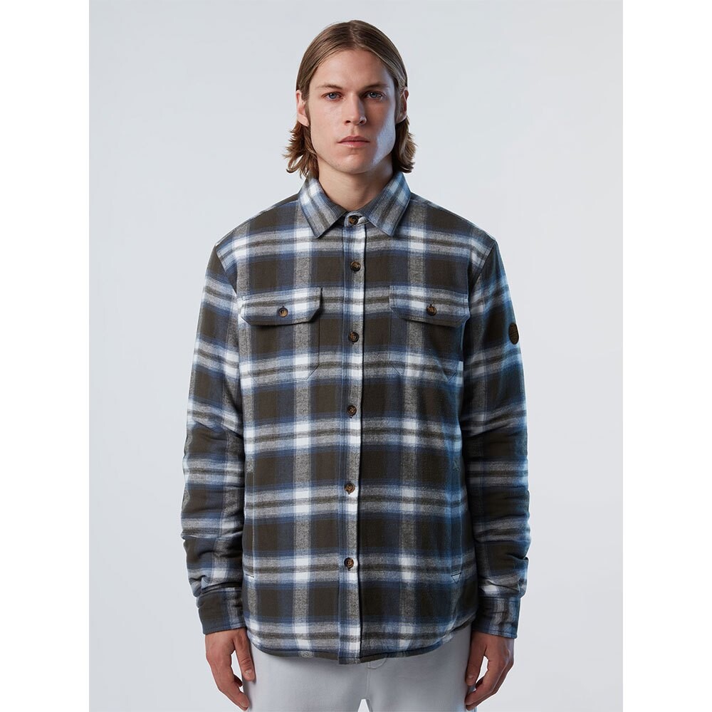 

Рубашка с длинным рукавом North Sails Padded Flannel, коричневый