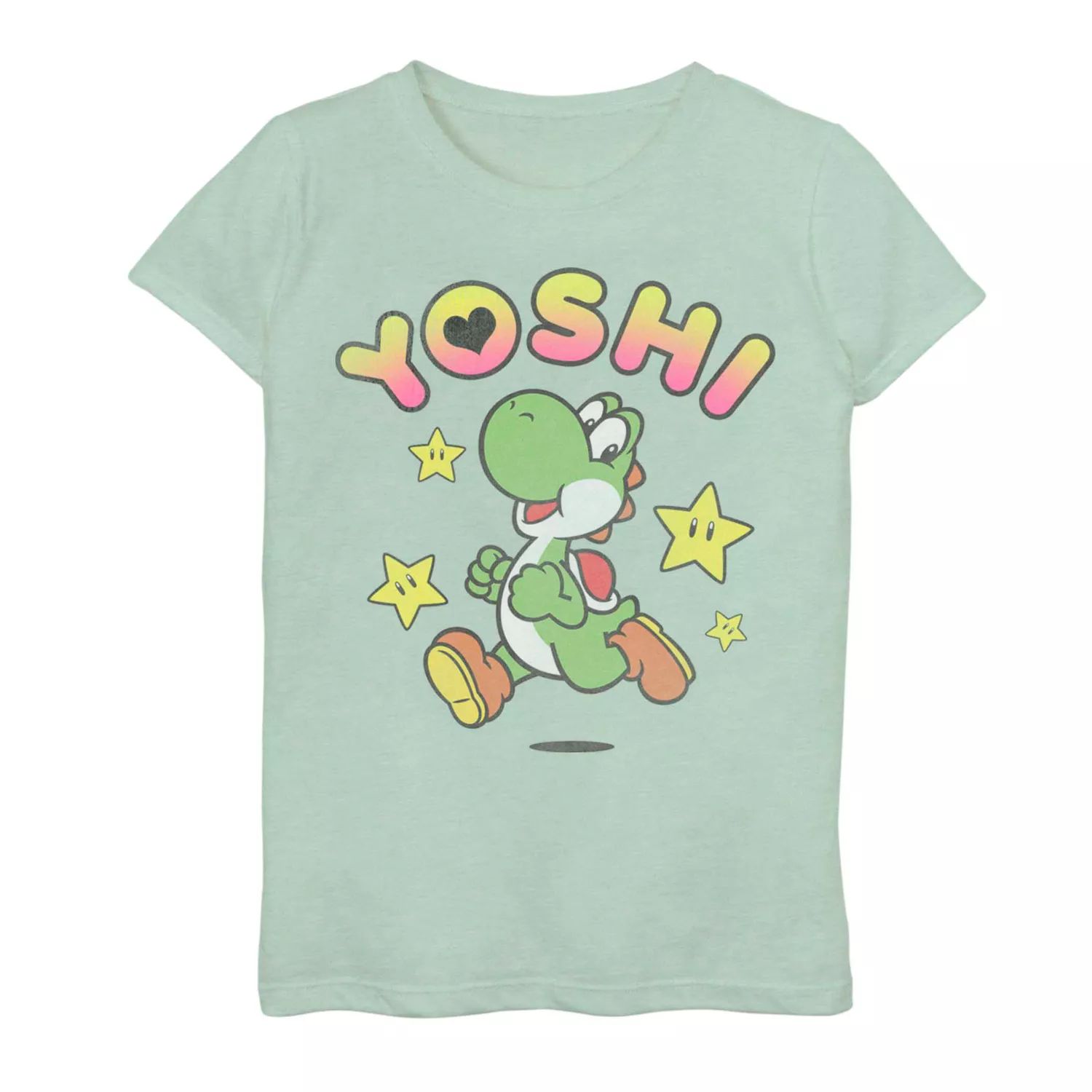 Футболка Nintendo Yoshi Stars Jump для девочек 7–16 лет Licensed Character