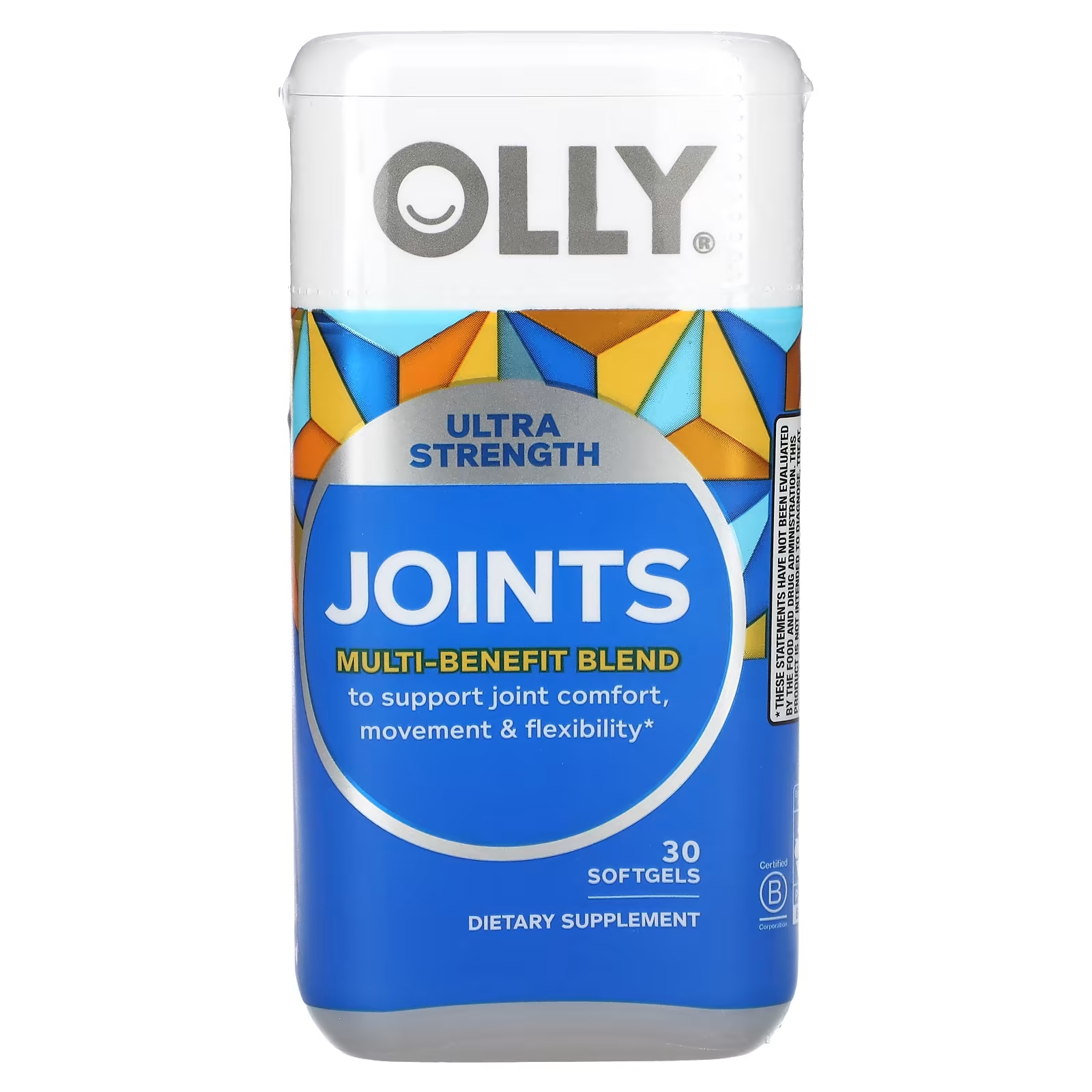 Пищевая добавка Olly Joints Ultra Strength, 30 мягких таблеток