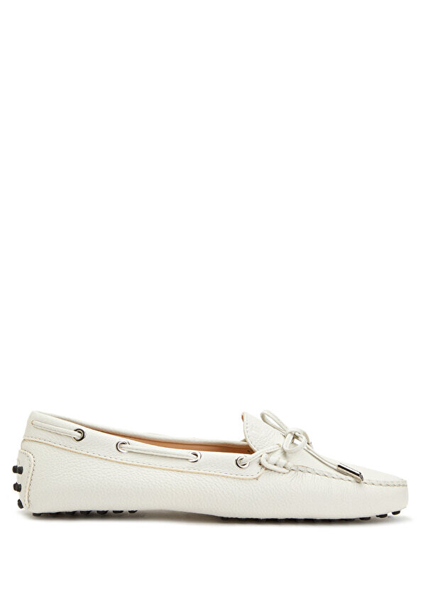 

Белые женские кожаные лоферы Tod's, Белый
