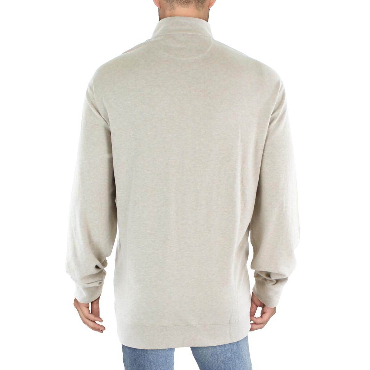 

Мужской пуловер на молнии 1/4 Big & Tall Polo Ralph Lauren, серый