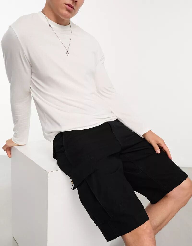

Черные шорты карго Carhartt WIP Regular