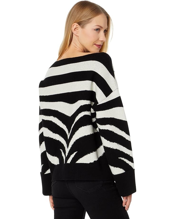 

Свитер Kate Spade New York Bold Zebra Sweater, черный