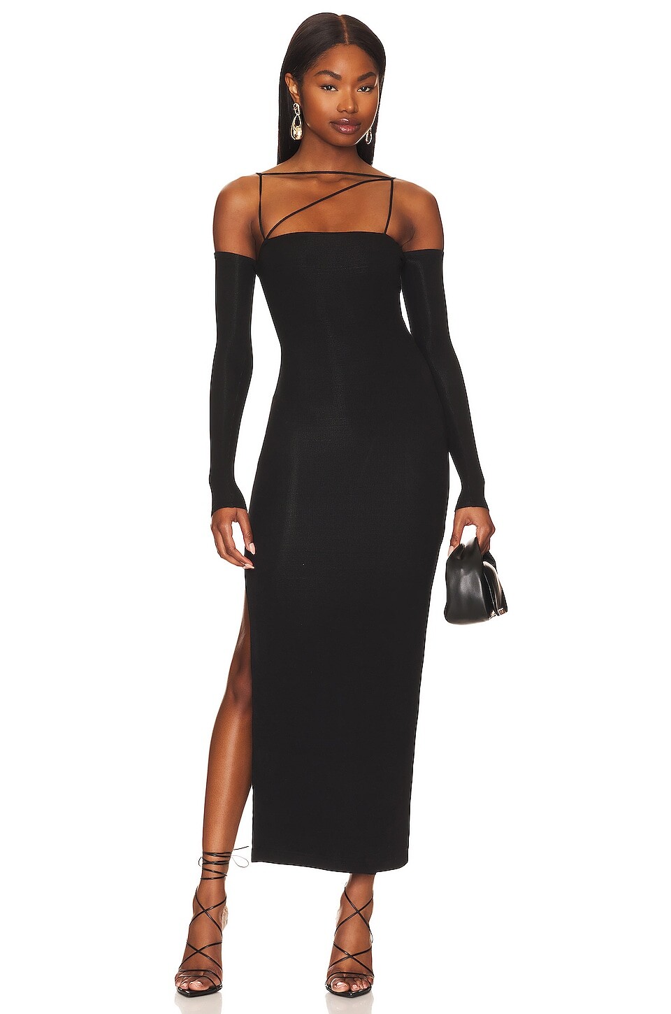 

Платье Lama Jouni Off Shoulder Strap, черный