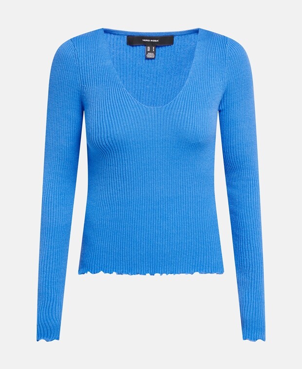

Вязаный джемпер Vero Moda, лазурный синий