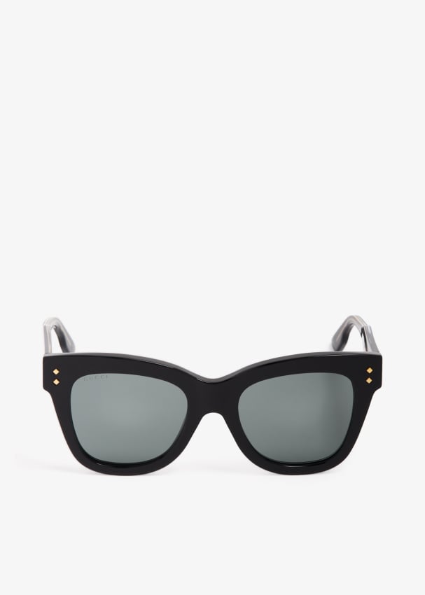 Солнцезащитные очки Gucci Cat-Eye Frame, черный