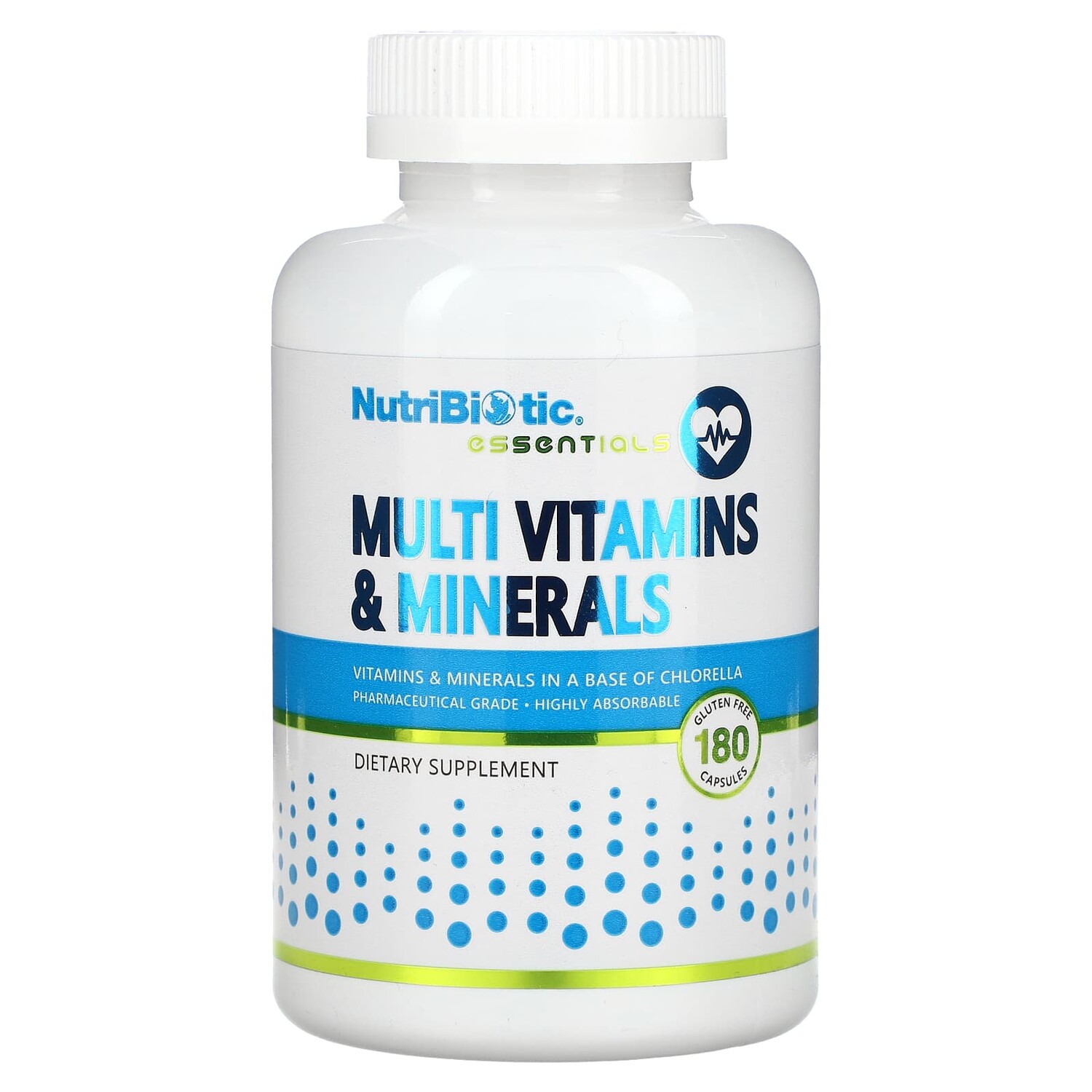 

Essentials, мультивитамины и минералы, 180 капсул, NutriBiotic