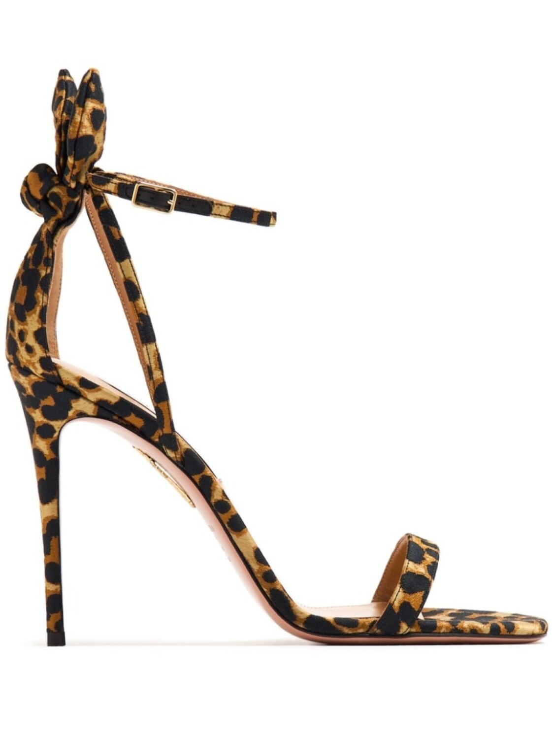 

Aquazzura босоножки Bow Tie 105 с леопардовым принтом, коричневый