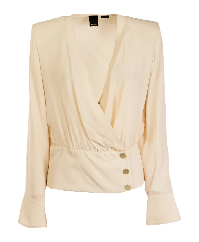 

Элегантная блузка с длинными рукавами Pinko, розовый