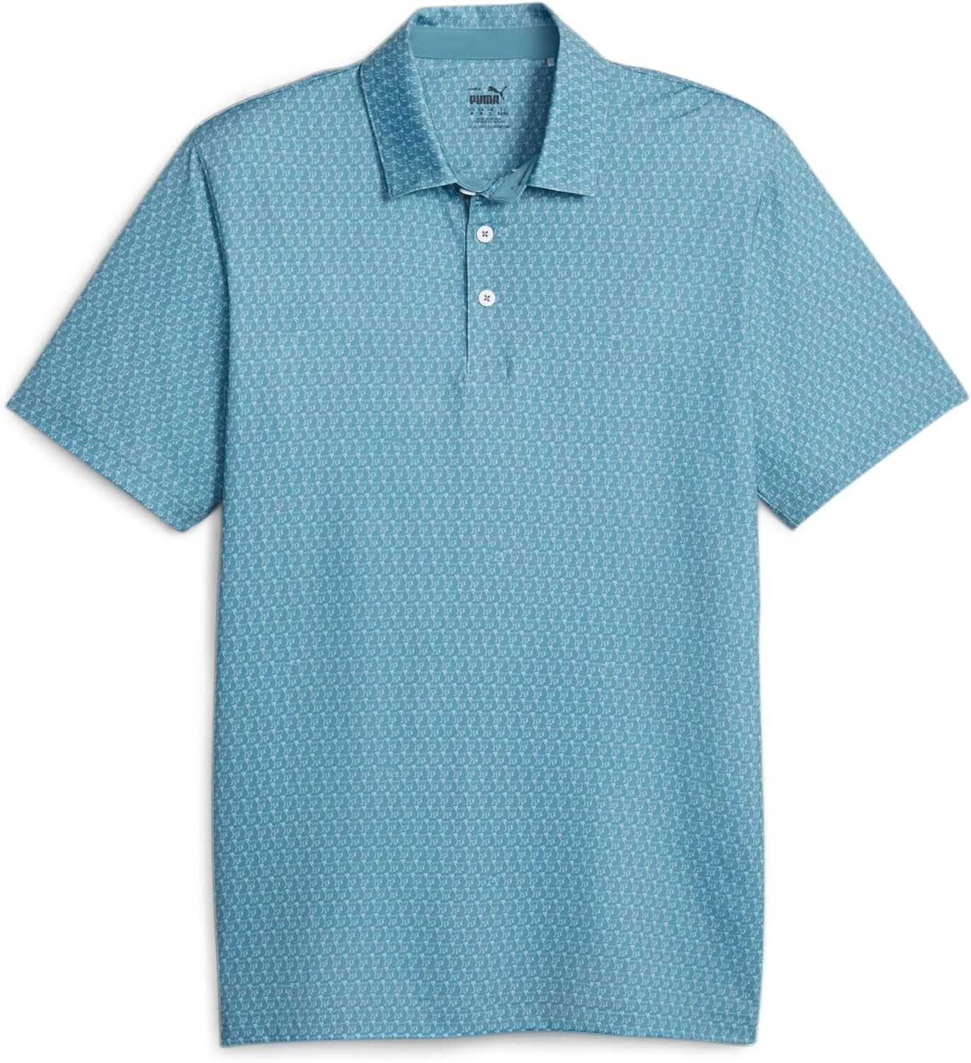 Рубашка-поло MATTR G.O.A.T. Polo PUMA, цвет White Glow/Bold Blue