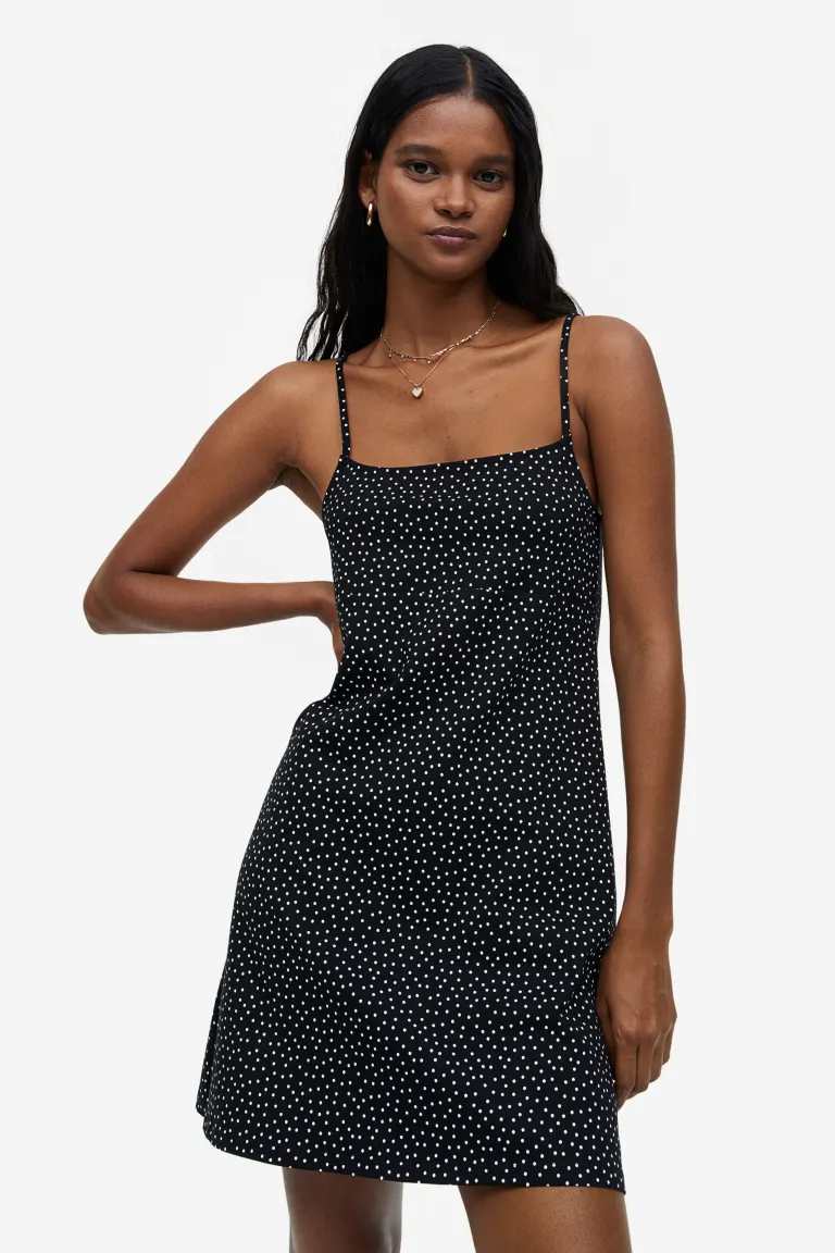 

Платье а-силуэта из джерси H&M, черный