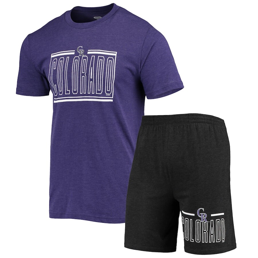 

Пижамный комплект Concepts Sport Colorado Rockies, черный