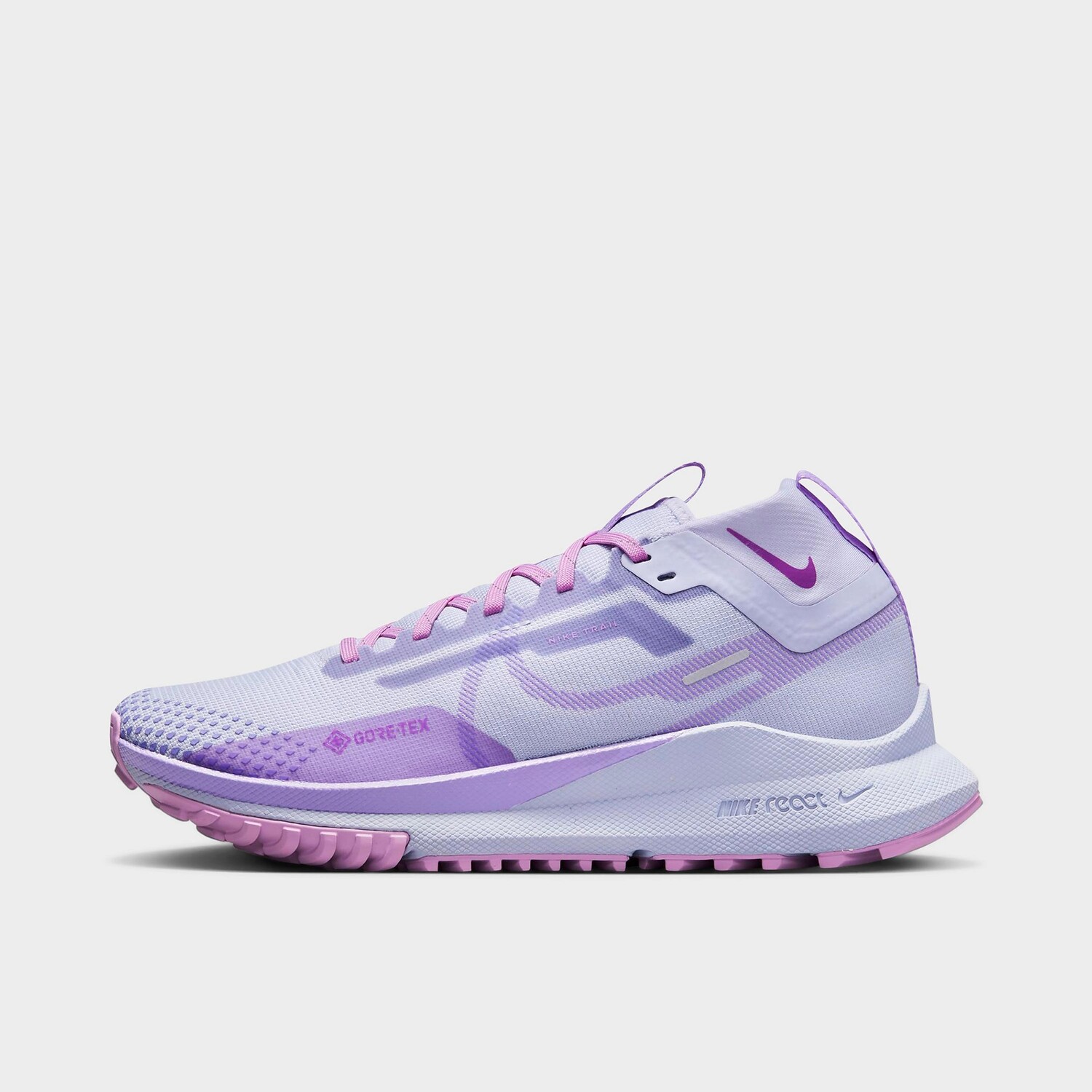

Женские водонепроницаемые кроссовки для бега по пересеченной местности Nike React Pegasus Trail 4 GORE-TEX, фиолетовый
