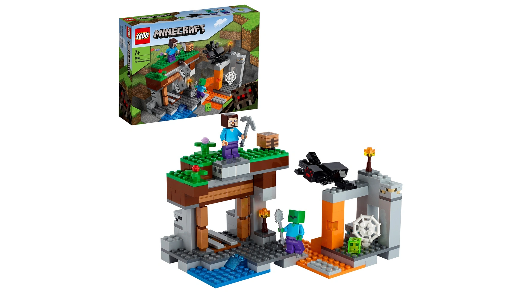 Lego Minecraft Набор Заброшенная шахта, пещера зомби с фигурками minecraft mини фигурки сюрпризы ископаемые