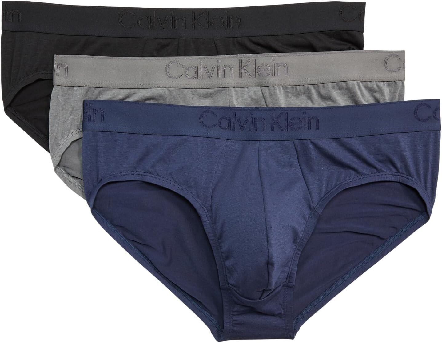 

Черные трусы CK, комплект из 3 шт. Calvin Klein Underwear, цвет Black/Blue Shadow/Grey Sky
