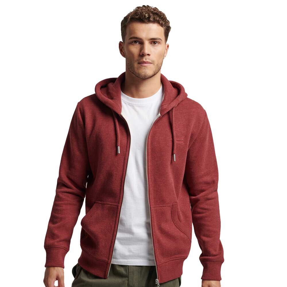 

Толстовка Superdry Vintage Logo Embroidered Full Zip, красный