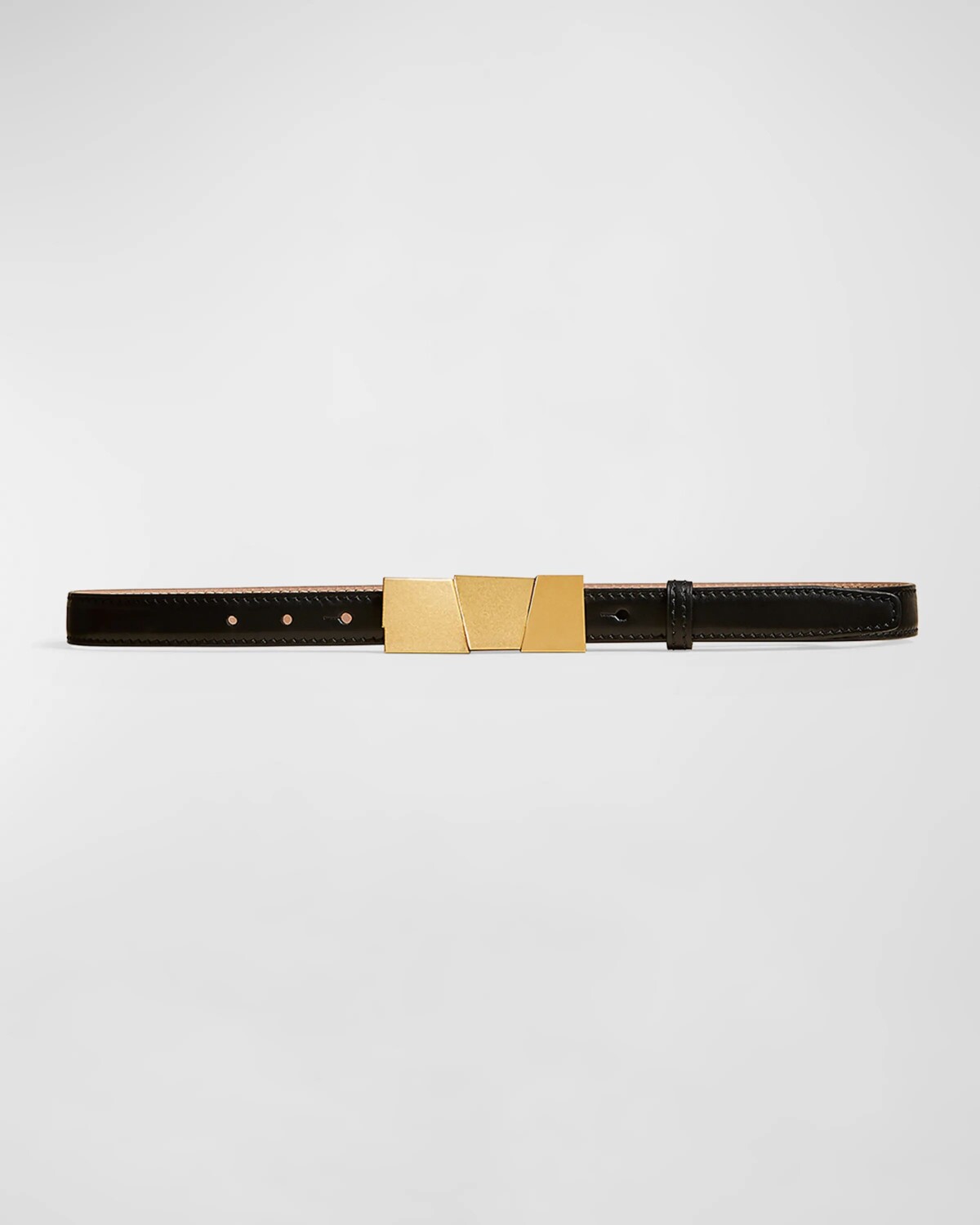 

Кожаный ремень Axel Antique Gold Khaite, черный