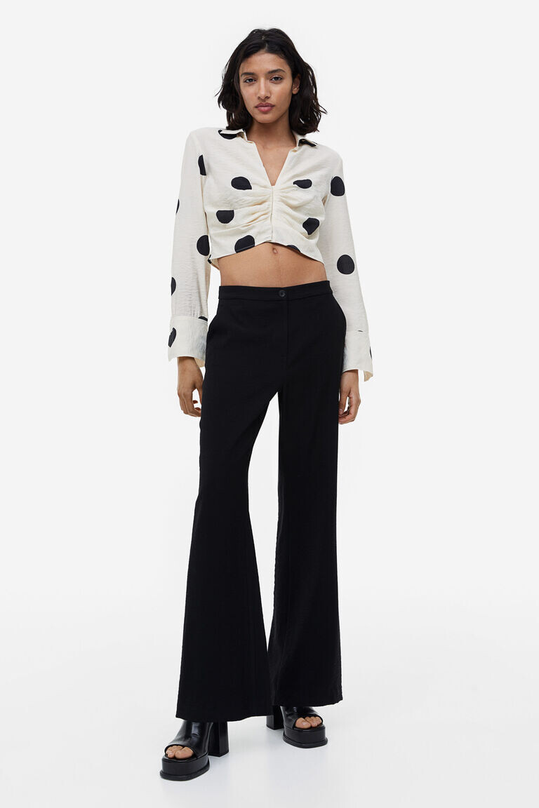 

Расклешенные брюки H&M, черный