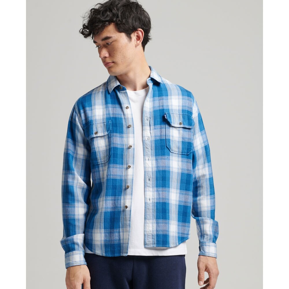 

Рубашка Superdry Vintage Flannel, синий