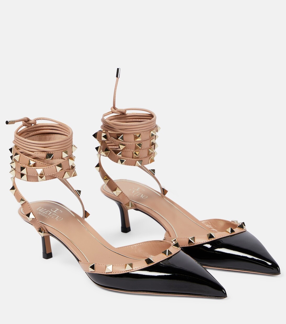 

Лакированные туфли Rockstud Valentino Garavani, черный