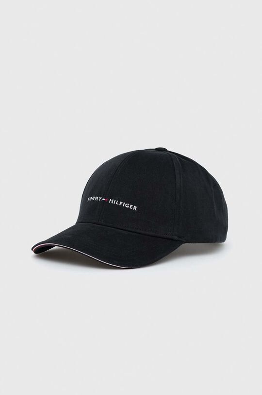 

Хлопковая бейсболка Tommy Hilfiger, черный
