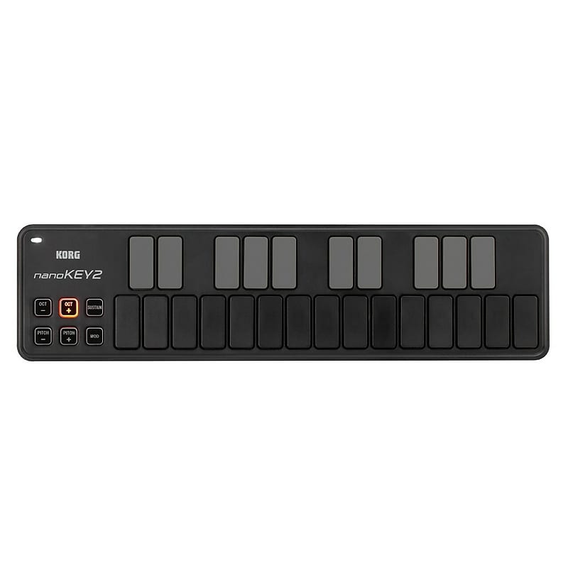 Korg nanoKEY2 Slim Line 25 клавиш USB MIDI-клавиатура, черный korg nanokontrol2 slim line usb midi контроллер белый