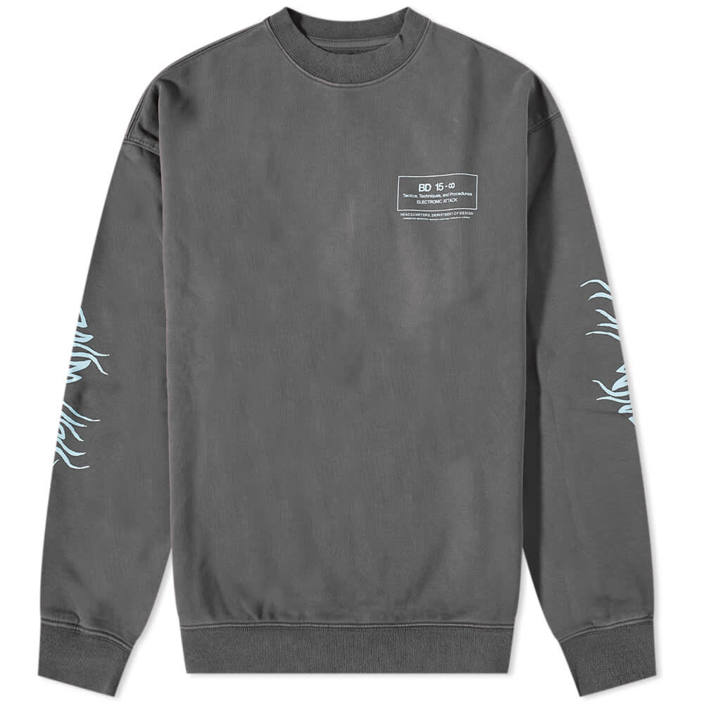 

Толстовка Brain Dead Electronic Attack Crew Sweat, Серый