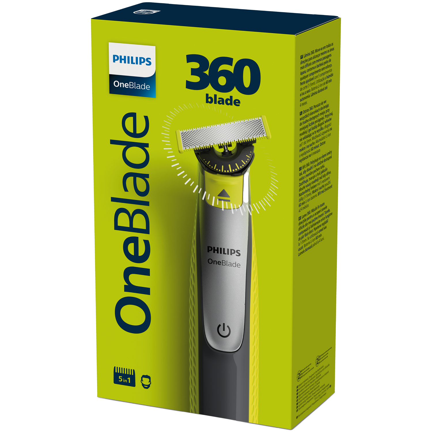 Philips Oneblade 360 QP2730/20 гибридная бритва для лица и тела, 1 комплект