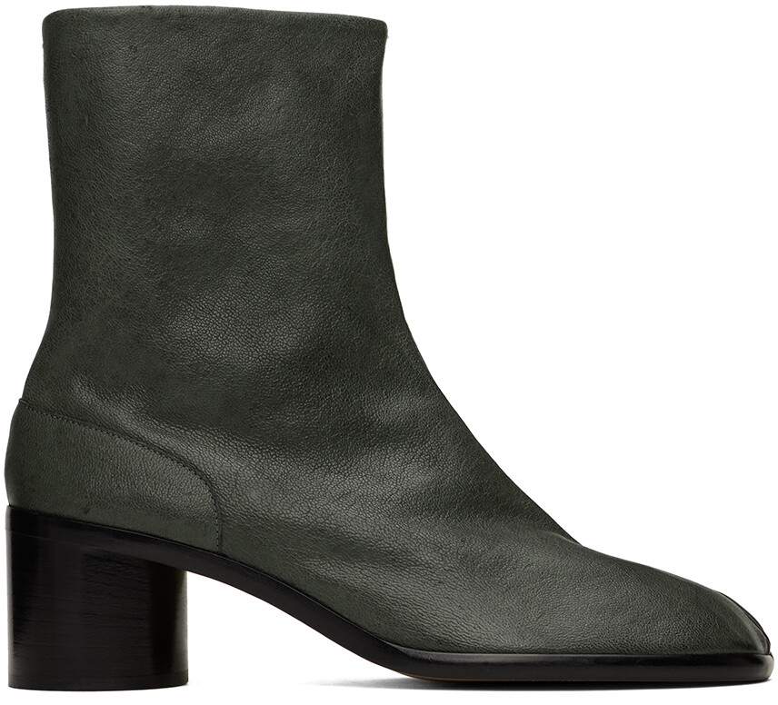 

Серые ботинки челси таби Maison Margiela