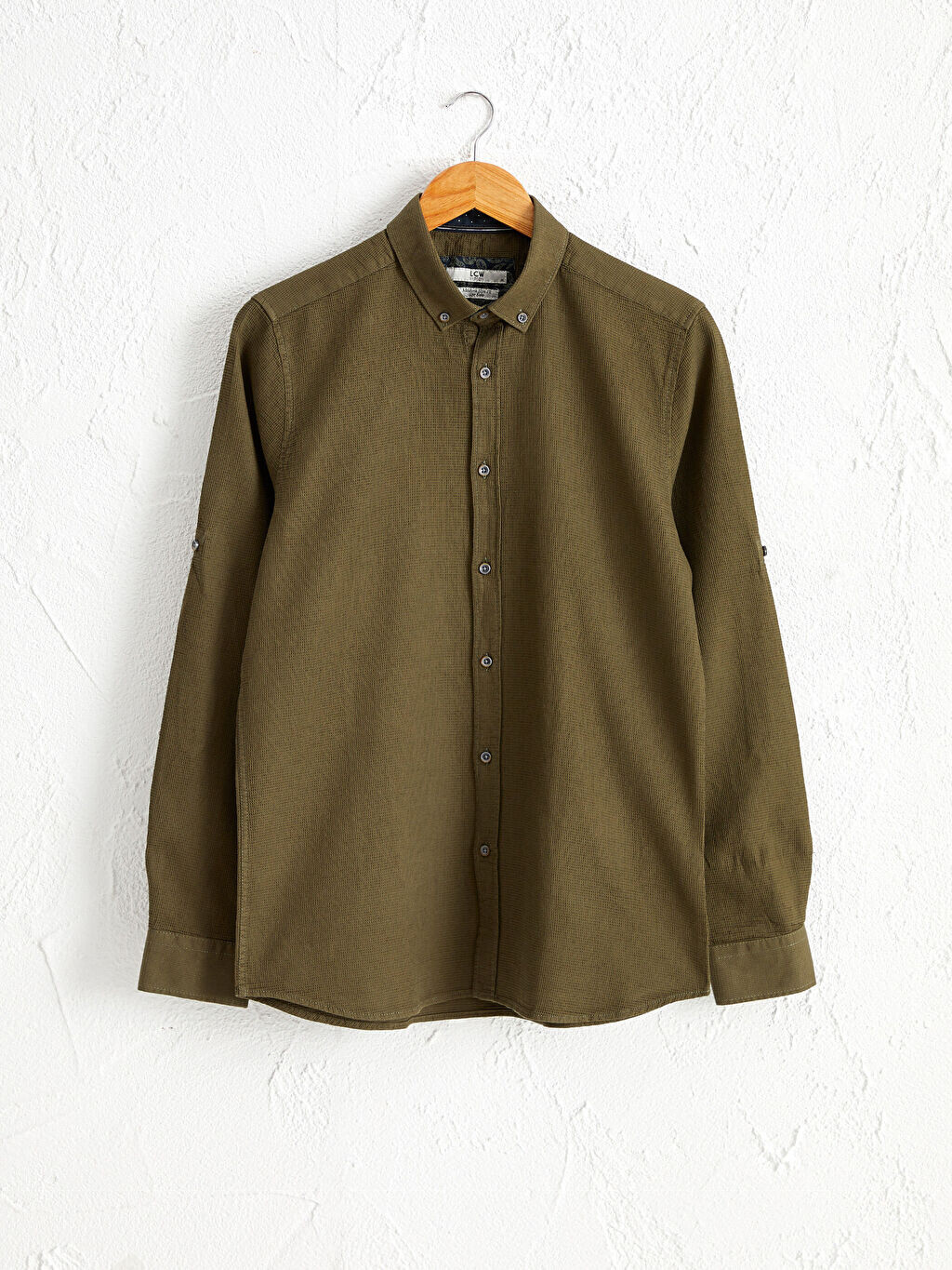 

Рубашка Slim Fit с длинным рукавом Dobby LCW Vision