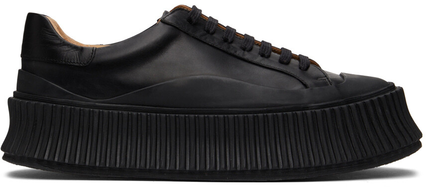 

Черные кроссовки Agnellato на платформе Jil Sander, Черный