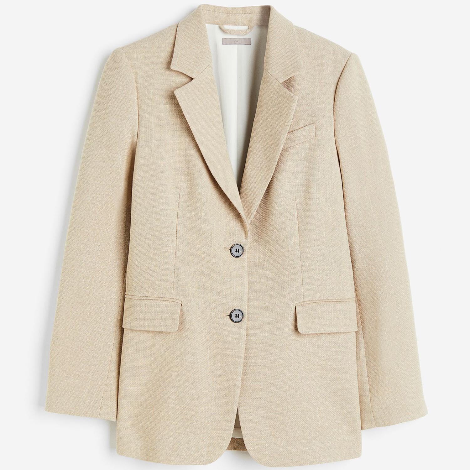 

Блейзер H&M Single-breasted, бежевый