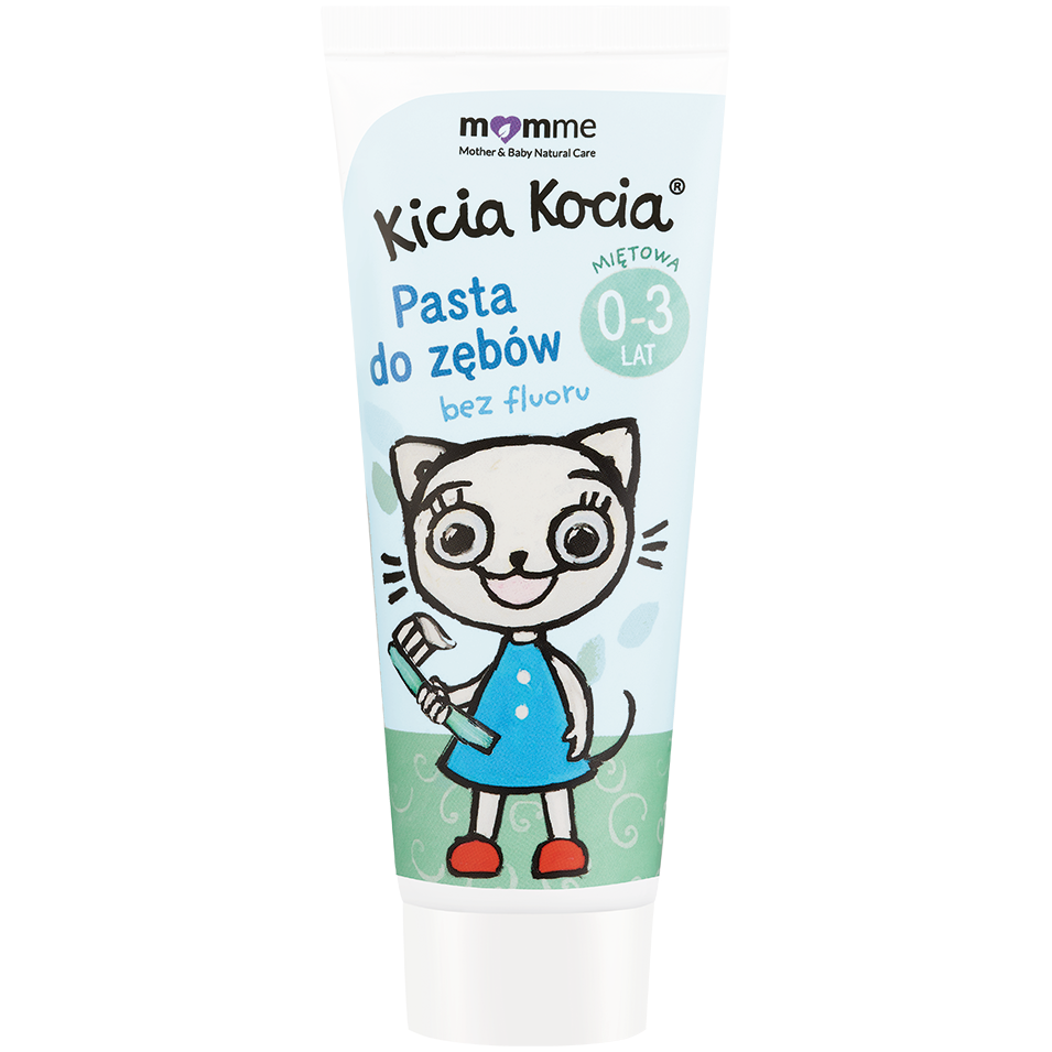 Momme Kicia Kocia зубная паста со вкусом мяты для детей 0-3 лет, 50 мл - фото