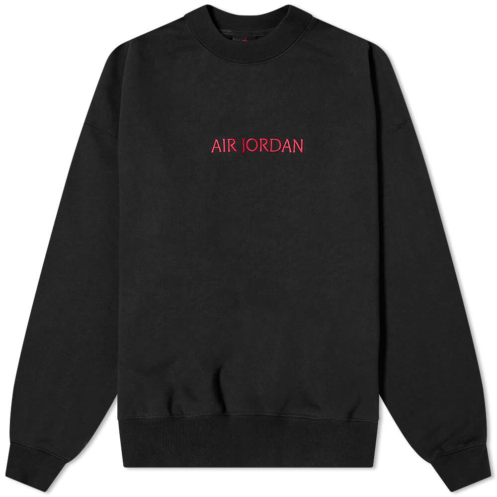 

Толстовка Air Jordan Woodwork Fleece Crew, черный