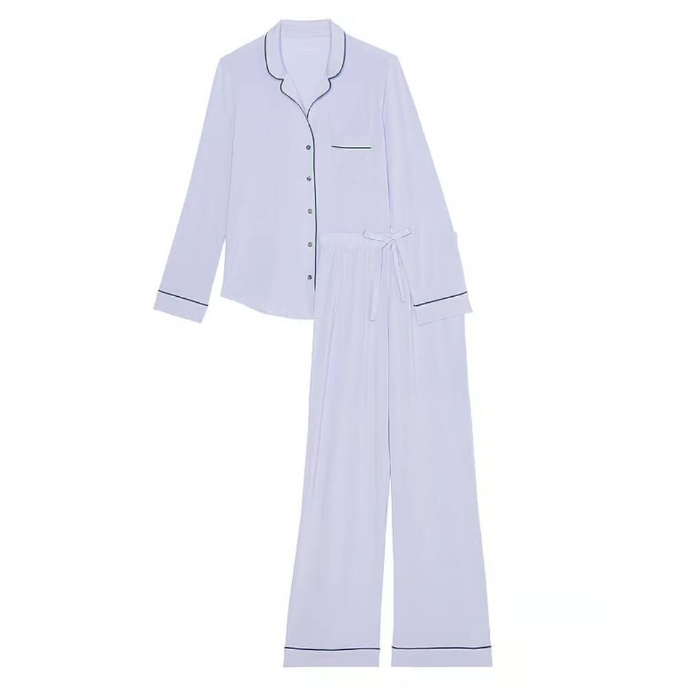 

Комплект пижамный Victoria's Secret Modal Long, 2 предмета, голубой