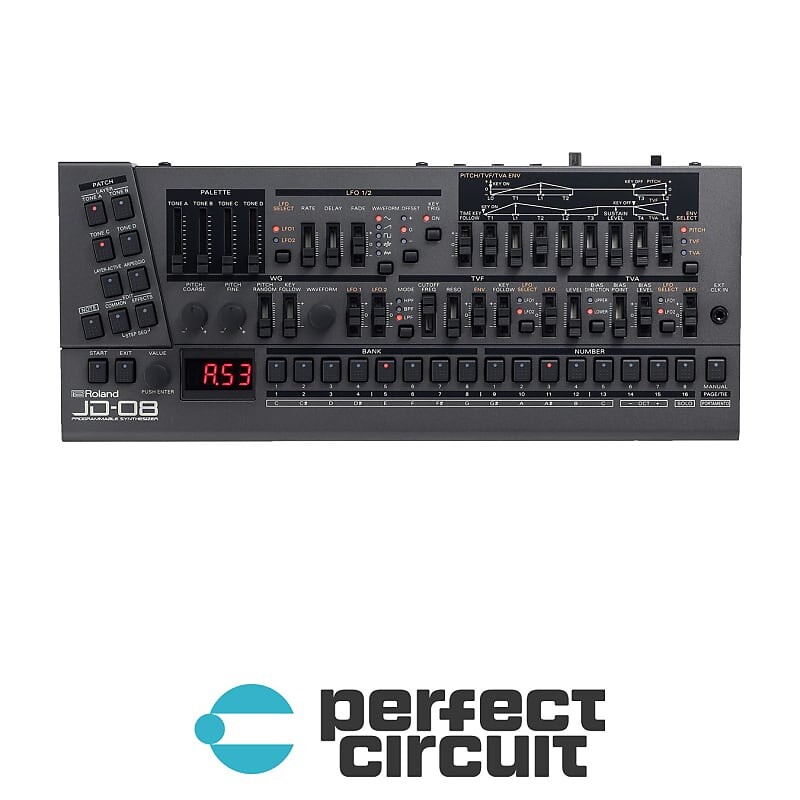 

Звуковой модуль синтезатора Roland JD-08 Boutique JD-08 Boutique Synthesizer Sound Module