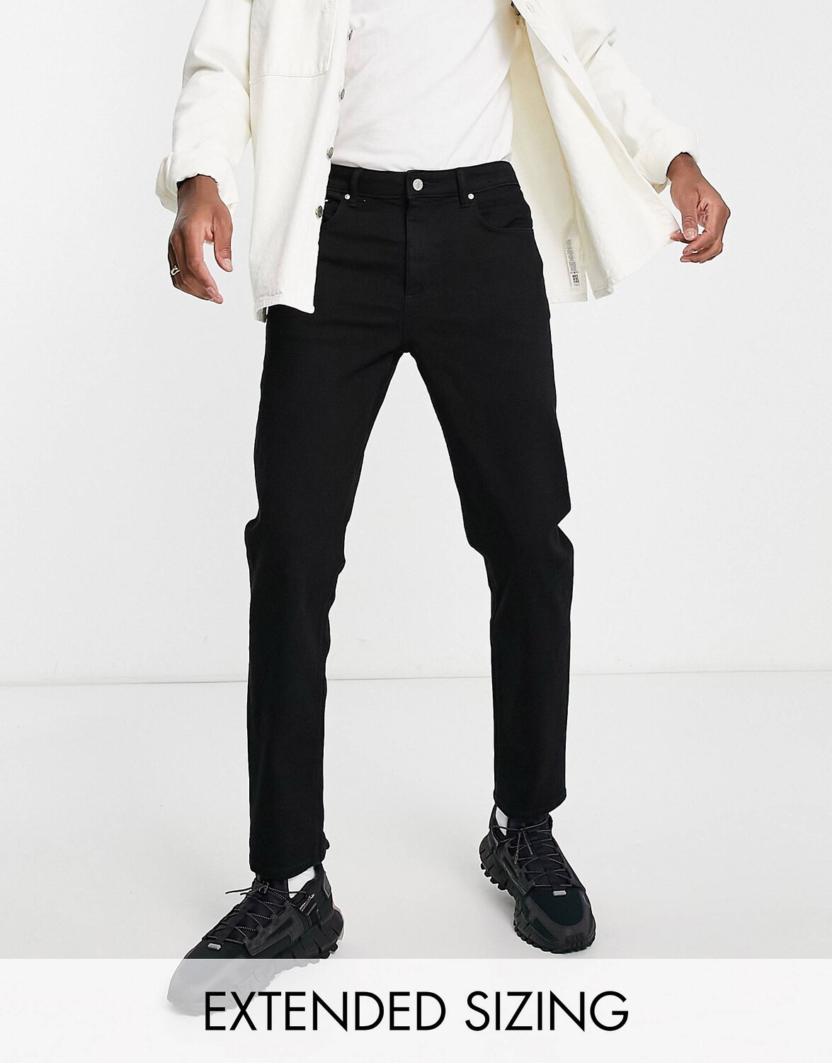 

Черные зауженные джинсы ASOS DESIGN
