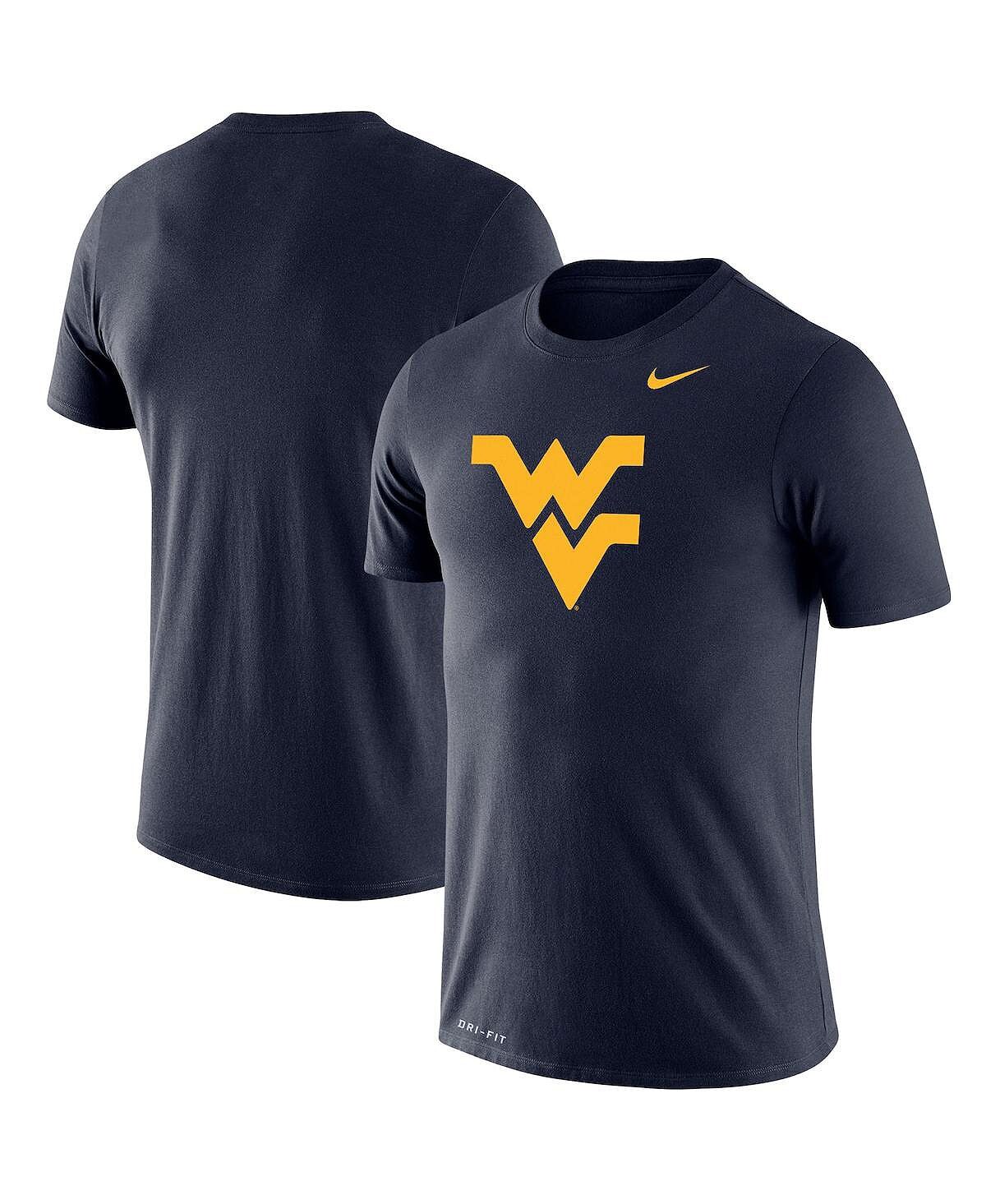 

Мужская темно-синяя футболка west virginia mountaineers school logo legend performance Nike, синий