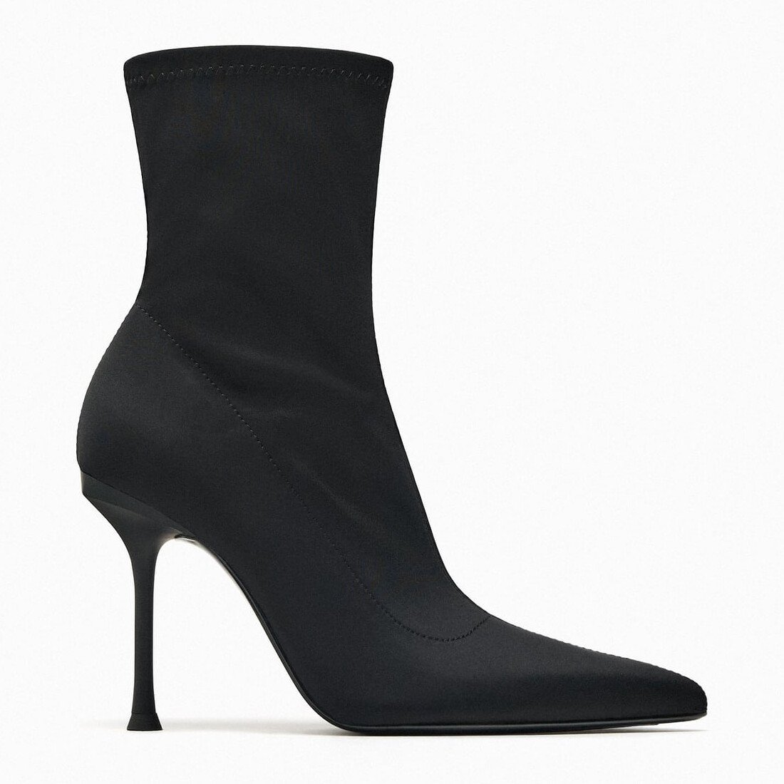

Сапоги на высоком каблуке Zara, черный