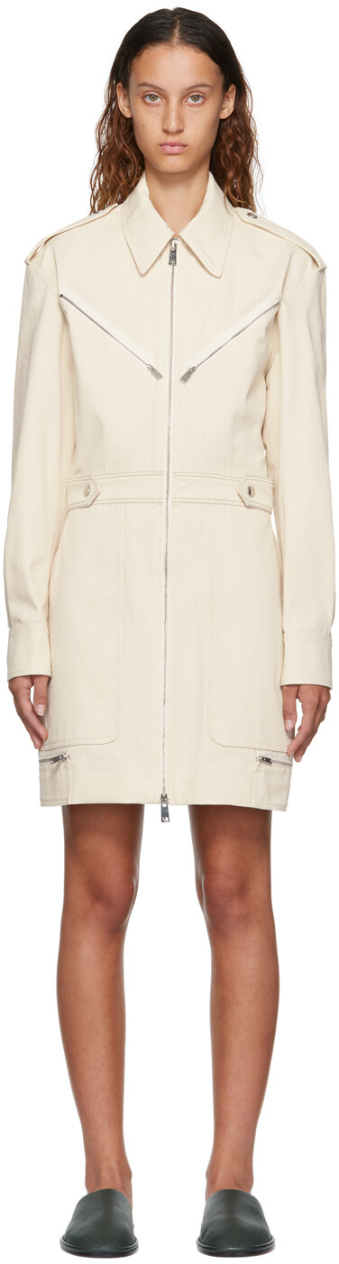 

Мини-платье Off-White Zip Utility Victoria Beckham