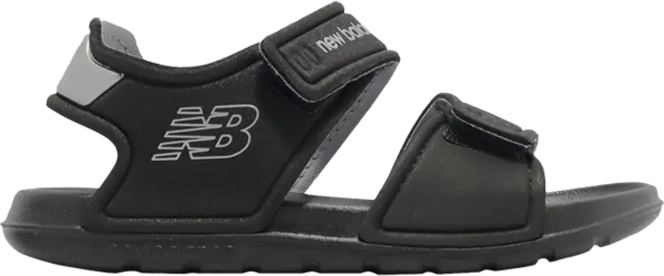 

Сандалии New Balance SPSD Sandal Toddler 'Black Silver Metallic', черный